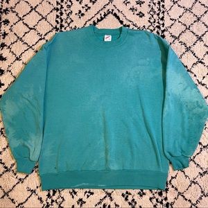 Vintage Single Stitched Jerzees Heavy 100% Cotton 1980's tag